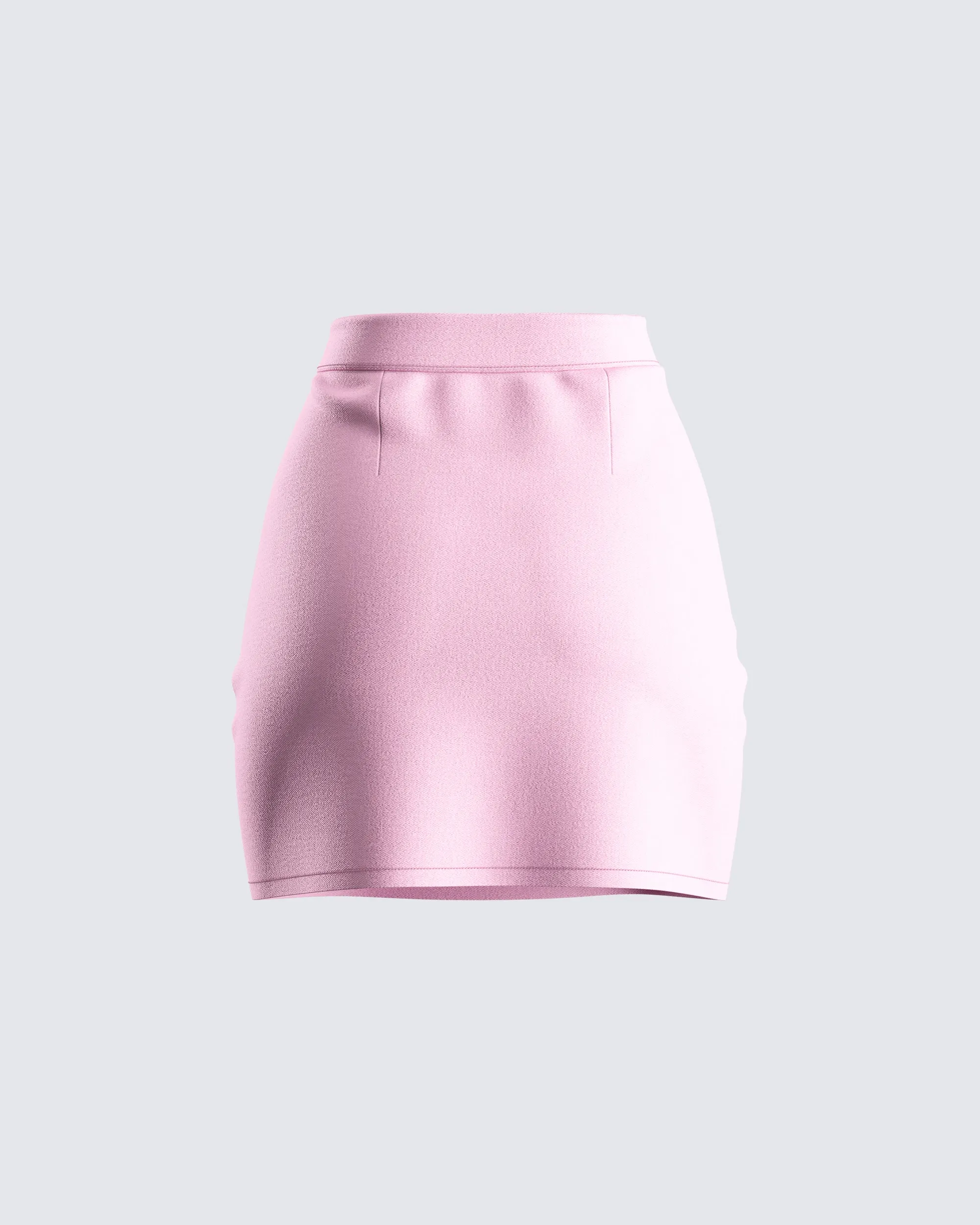 Teresa Pink High Waist Mini Skirt sold by Finesse product image thumbnail 3