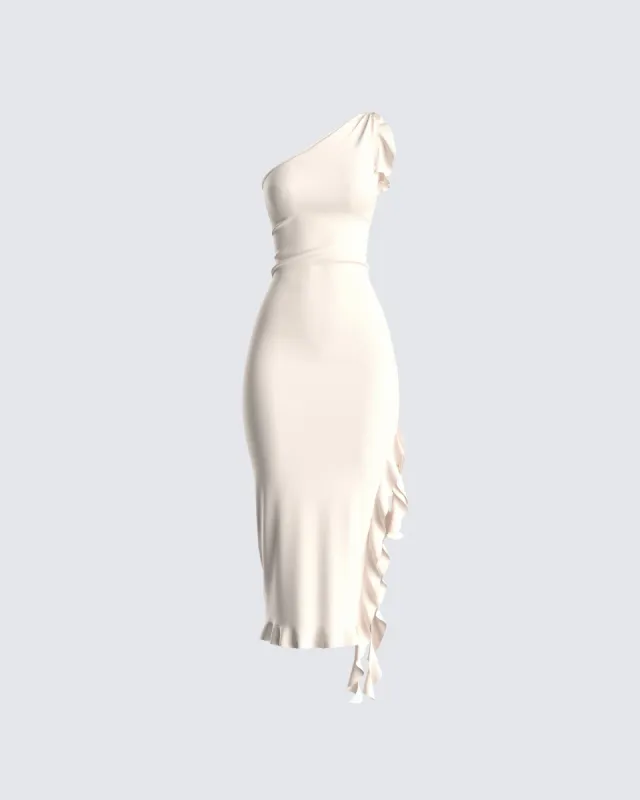 Errico Yellow One Shoulder Dress sold by Finesse