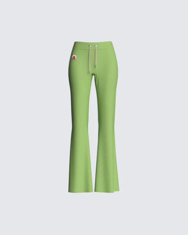 Emerson Green Flared Pant sold by Finesse