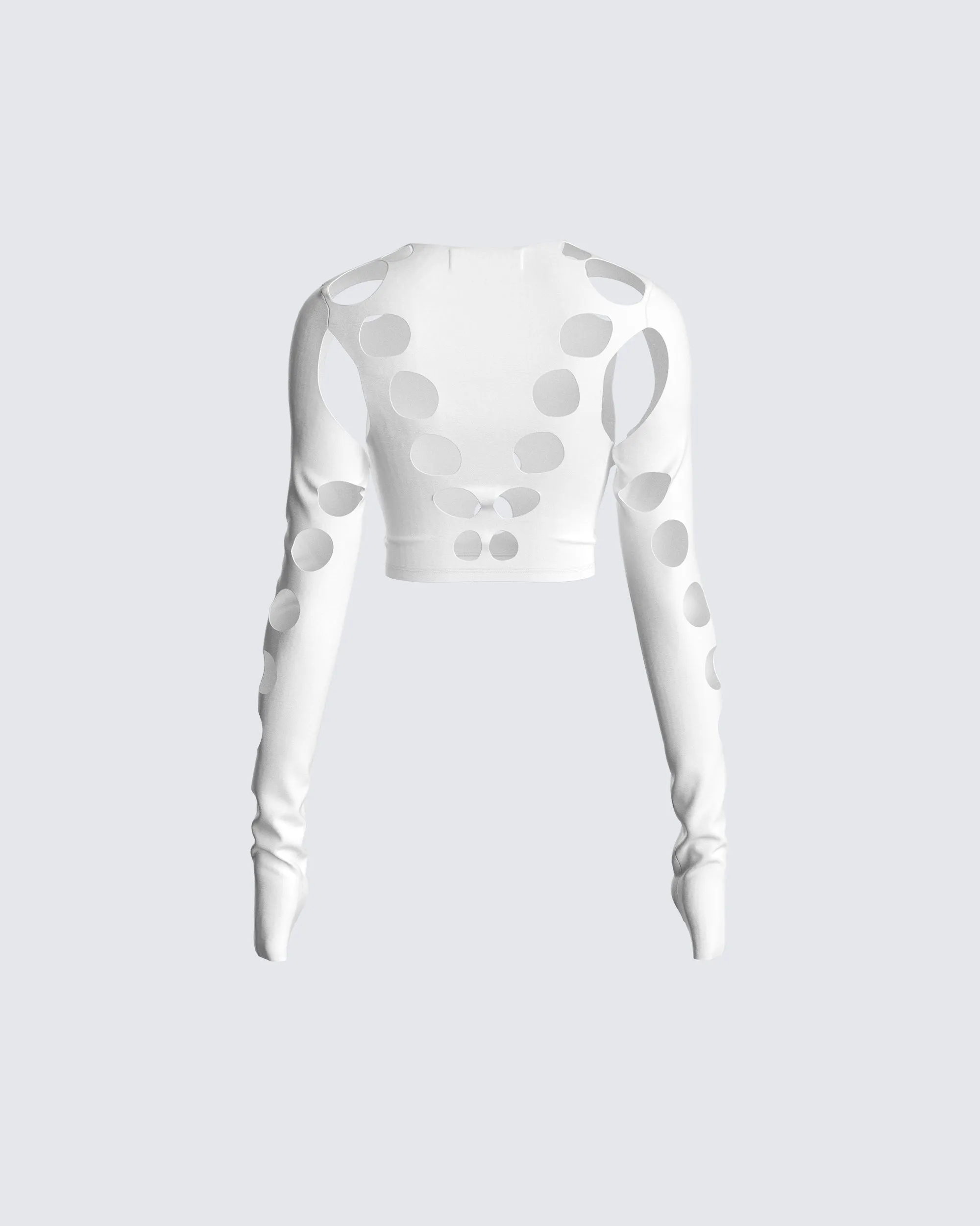 Iman White Cut Out Top sold by Finesse product image thumbnail 3