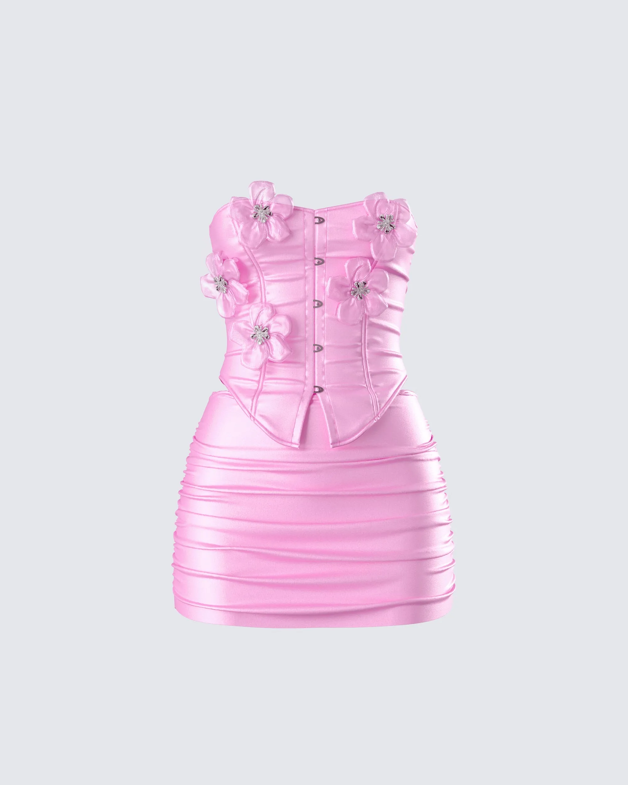 Rivi Pink Flower Corset Set sold by Finesse