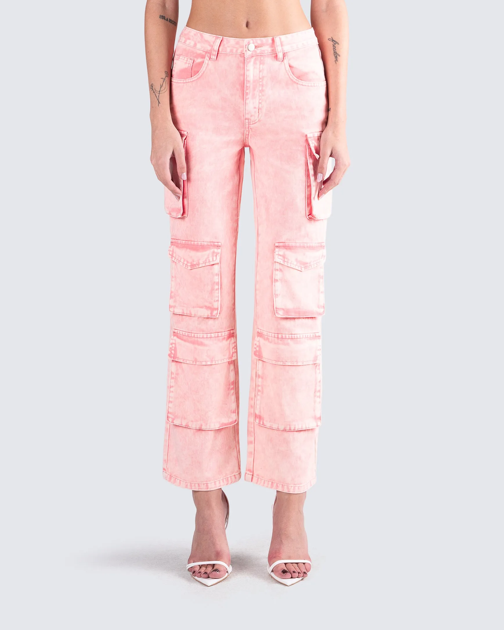 Dustin Pink Acid Wash Jeans sold by Finesse product image thumbnail 4
