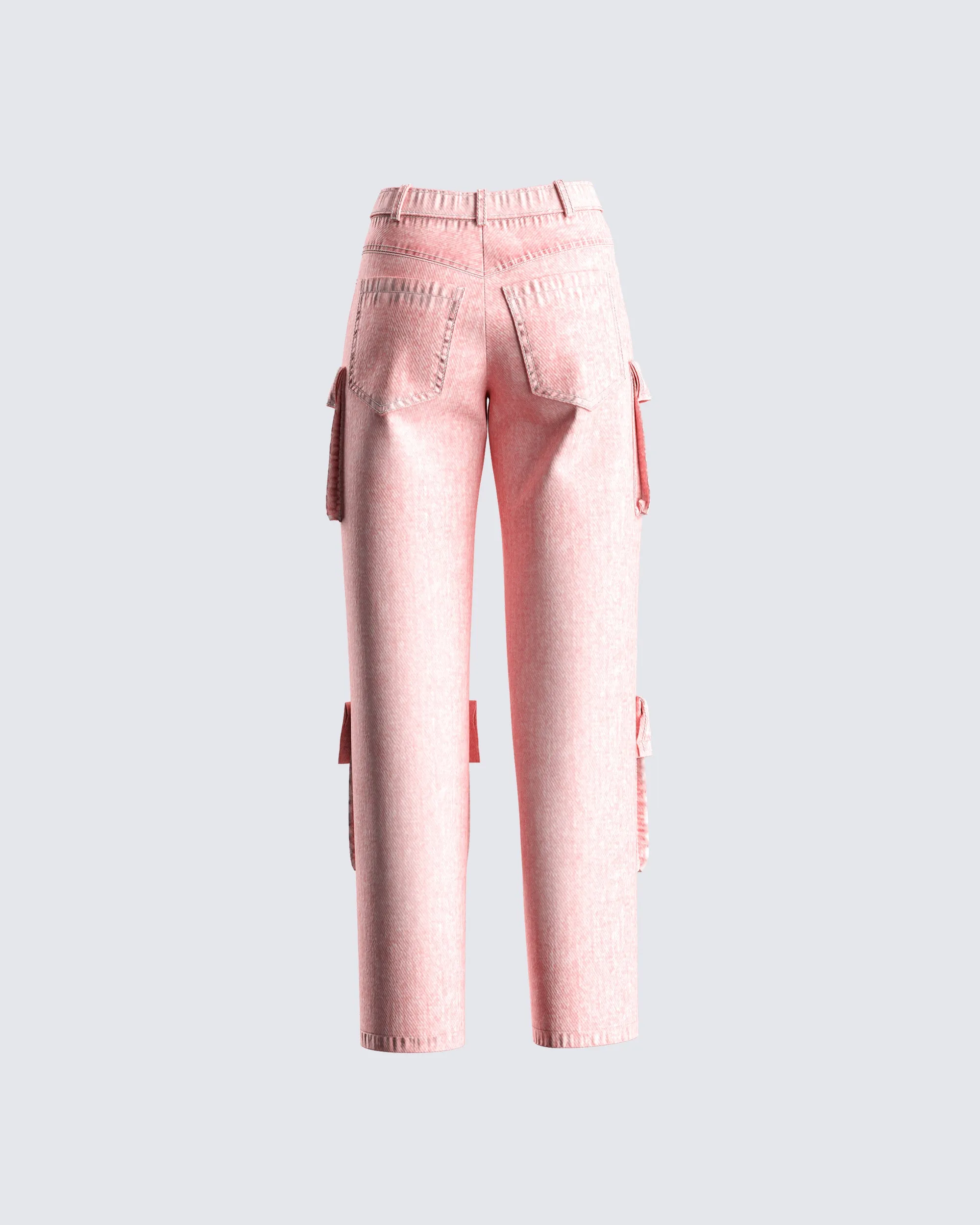Dustin Pink Acid Wash Jeans sold by Finesse product image thumbnail 3