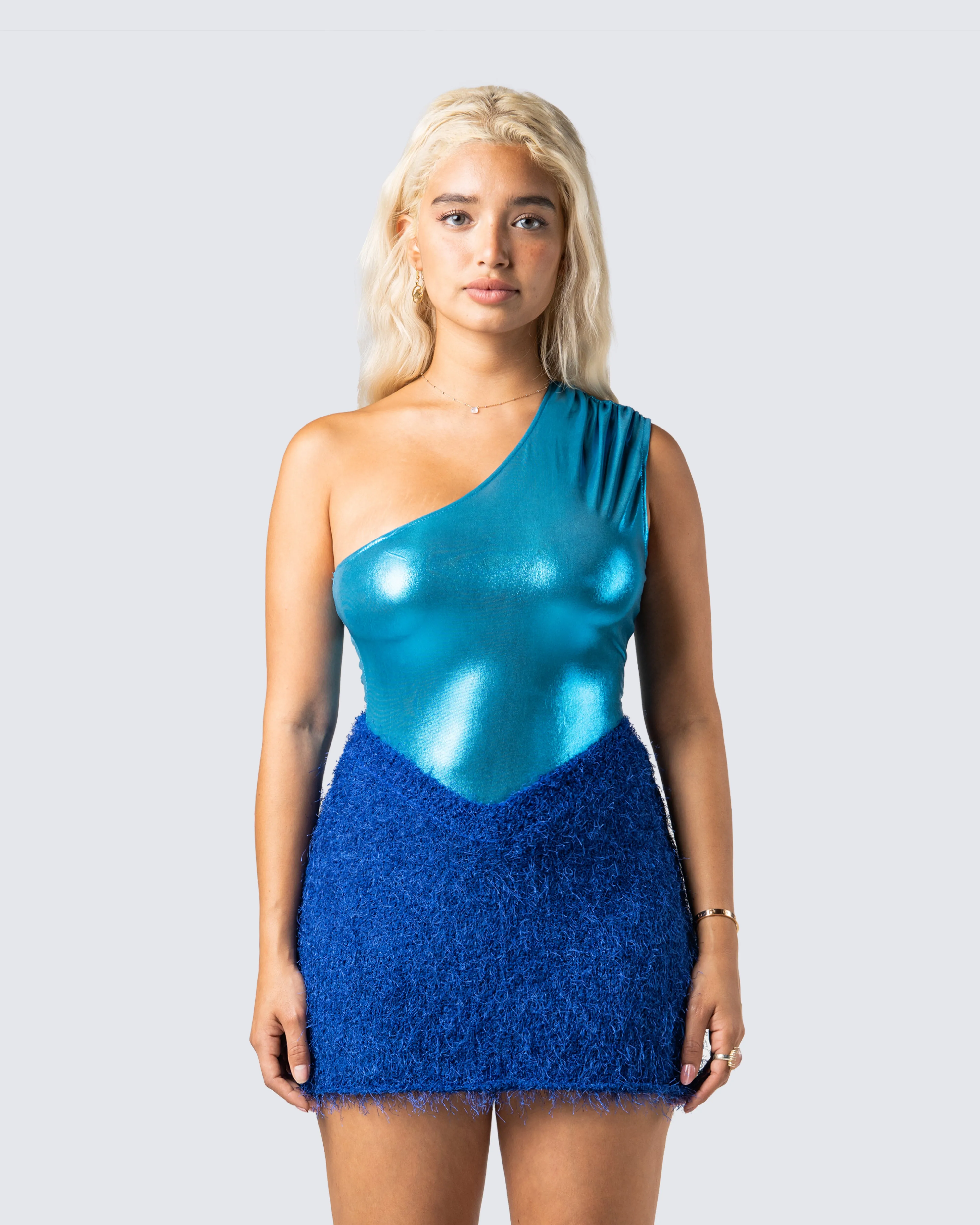 Sierra Blue One Shoulder Top sold by Finesse product image thumbnail 4