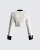 Pippa Ivory Tweed Cropped Jacket sold by Finesse