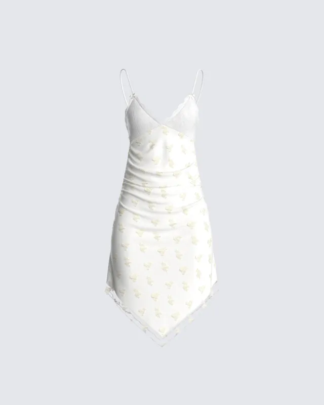 Rosa White Midi Dress sold by Finesse