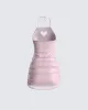 Micaela Pink Lace Heart Mini Dress sold by Finesse