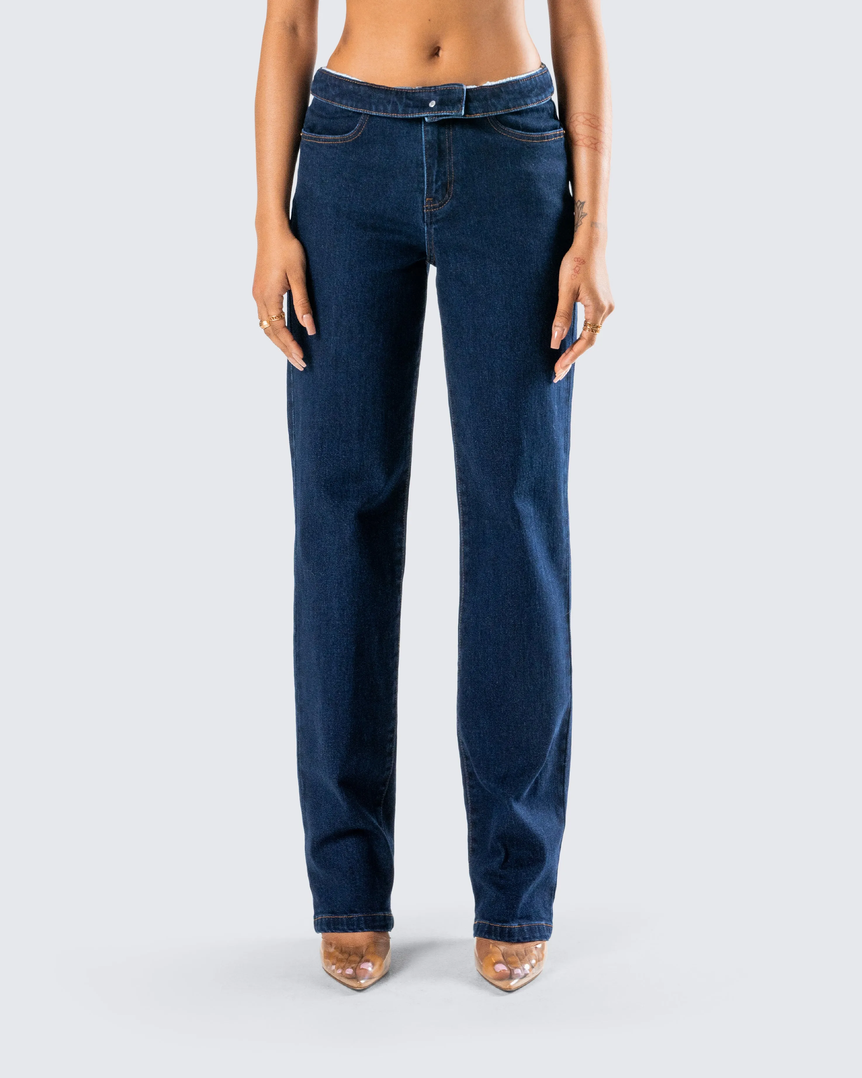 Briar Blue Low Waist Denim Pant sold by Finesse product image thumbnail 4