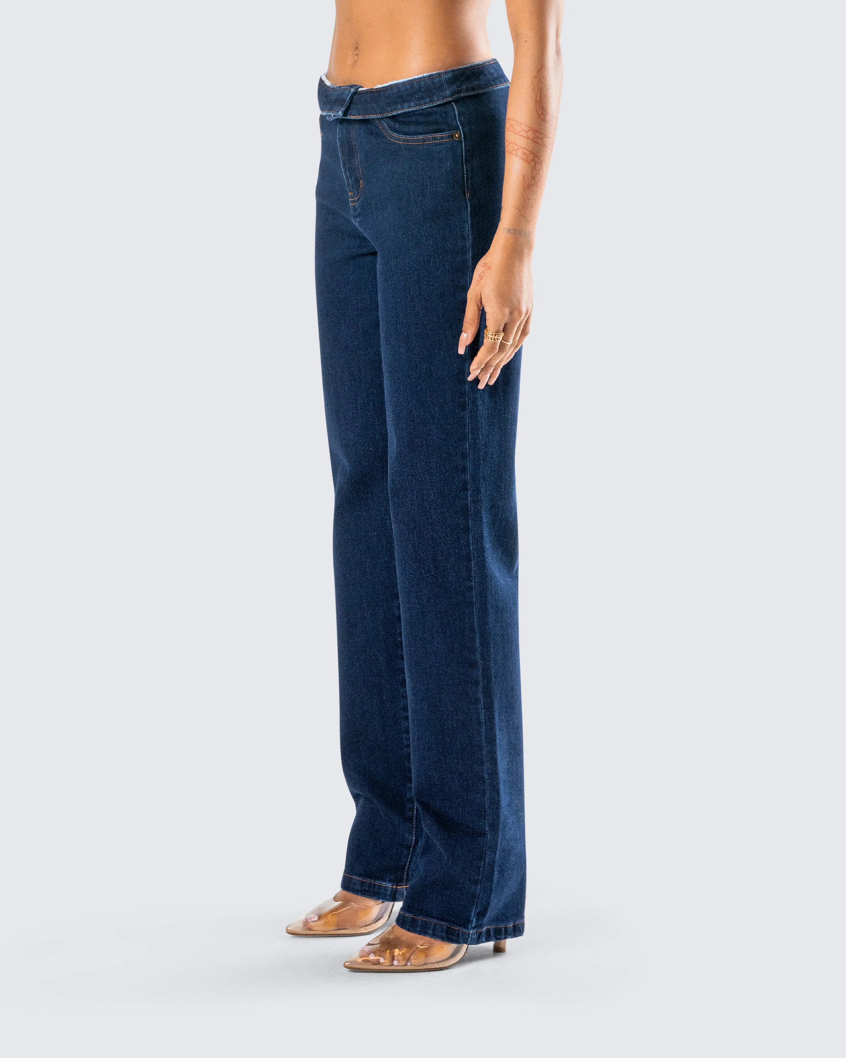 Briar Blue Low Waist Denim Pant sold by Finesse product image thumbnail 5