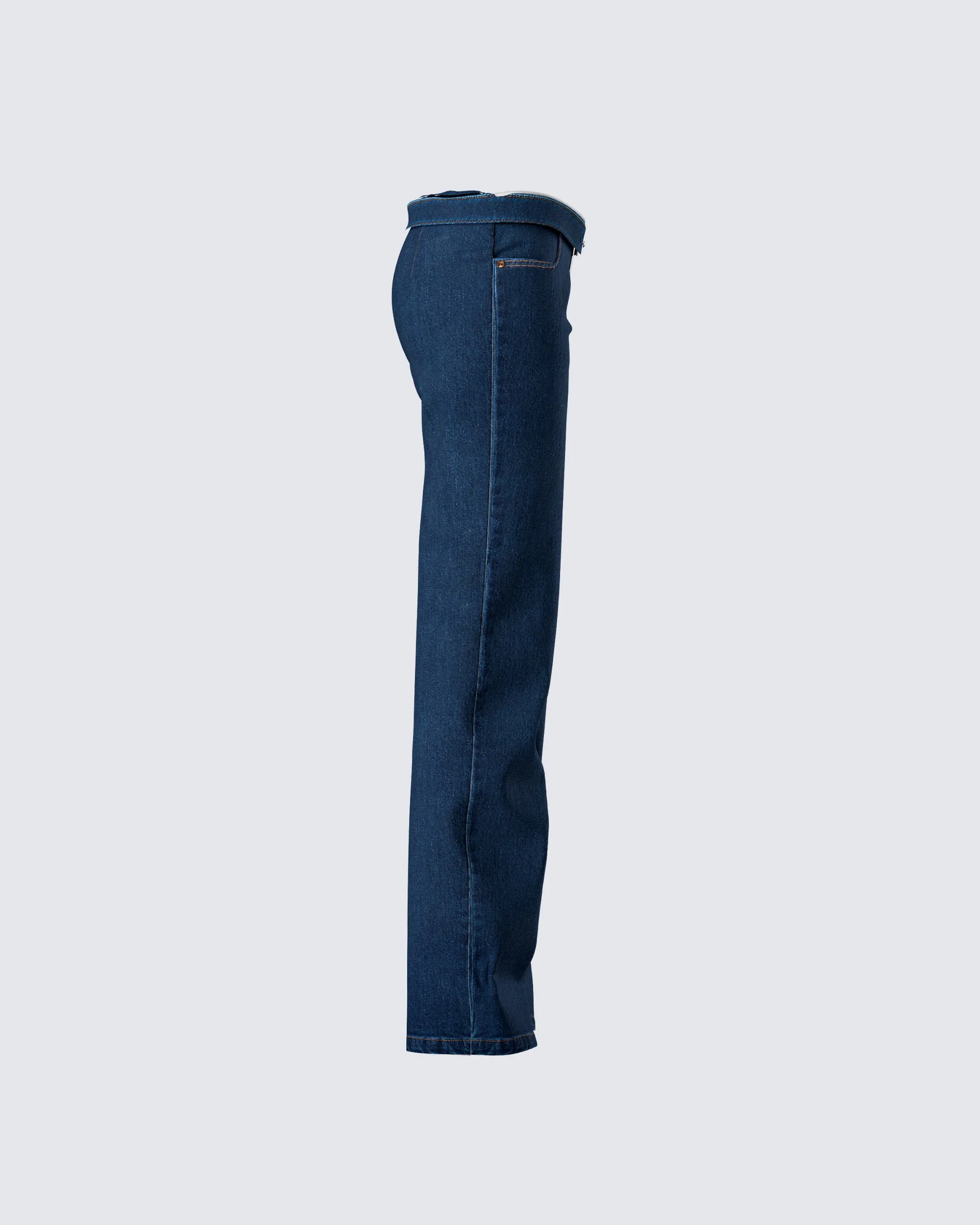 Briar Blue Low Waist Denim Pant sold by Finesse product image thumbnail 2