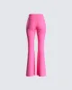 Maro Pink High Rise Wide Leg Pant sold by Finesse