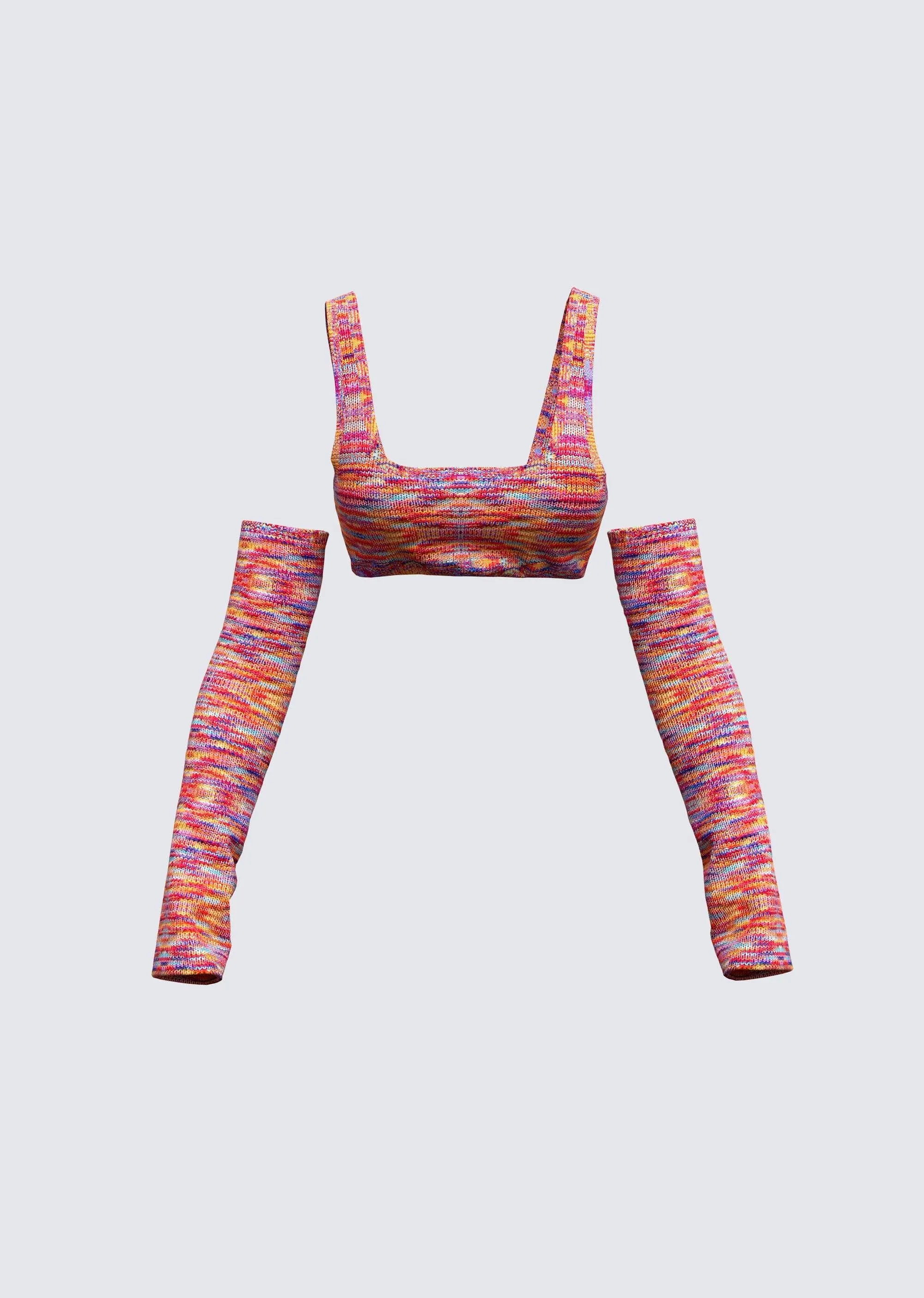 Cara Rainbow Knit Top & Sleeves sold by Finesse