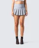 Madeleine Grey Pleated Mini Skirt sold by Finesse
