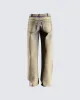 Sanvi Yellow Wash Stretch Jeans sold by Finesse