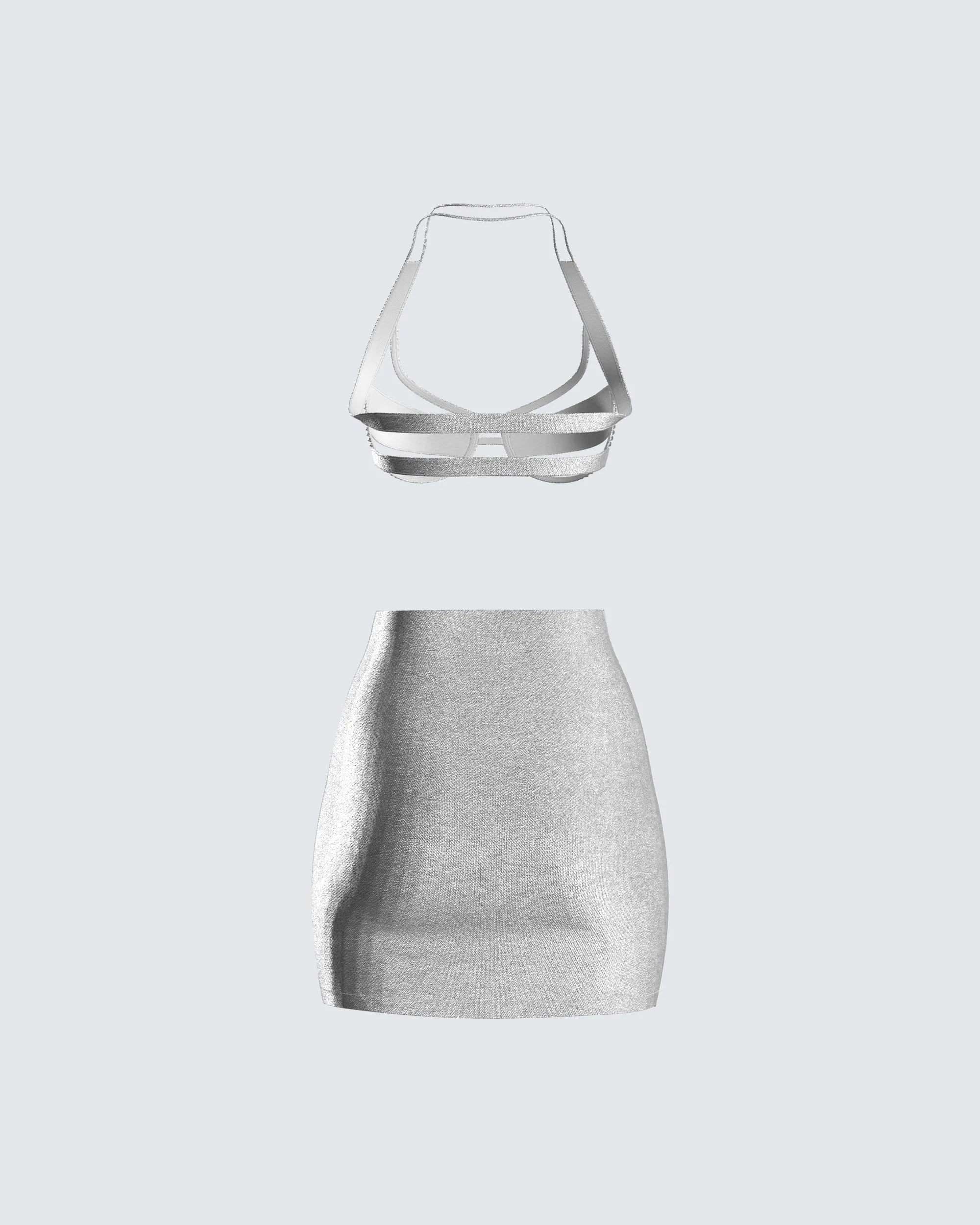 Elena Shimmer Bra & Skirt Set sold by Finesse product image thumbnail 3