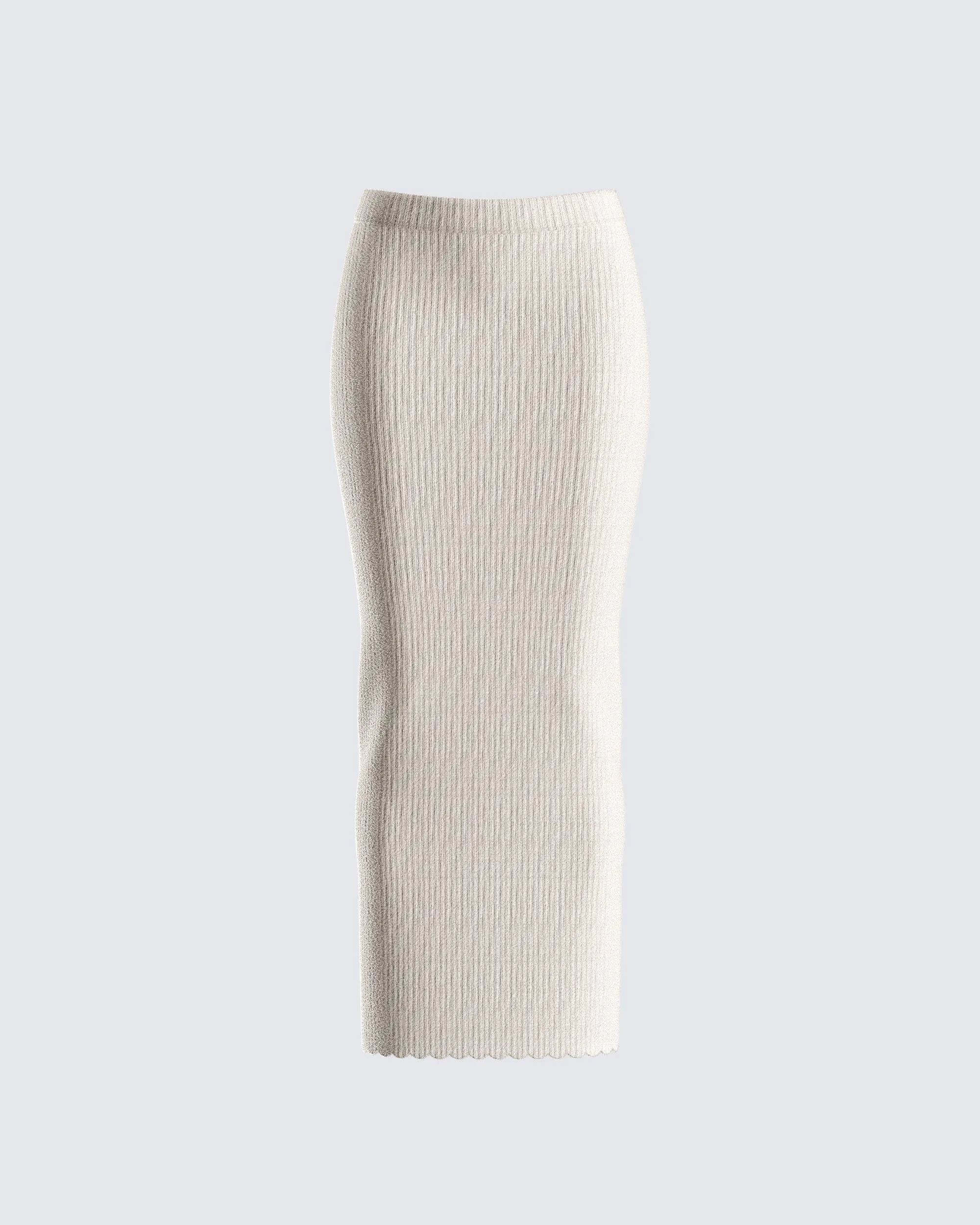 Liberty Ivory Knit Maxi Skirt sold by Finesse