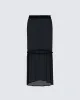 Neve Black Georgette Tiered Skirt sold by Finesse