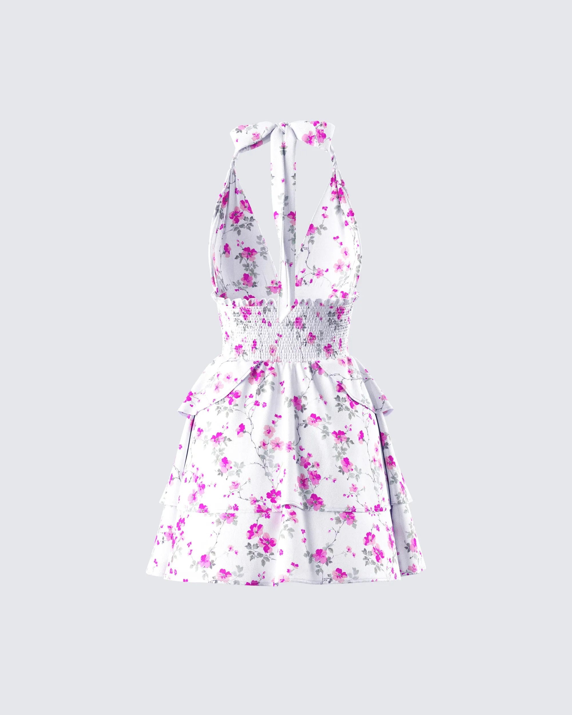 Mahin Floral Print Mini Dress sold by Finesse product image thumbnail 3