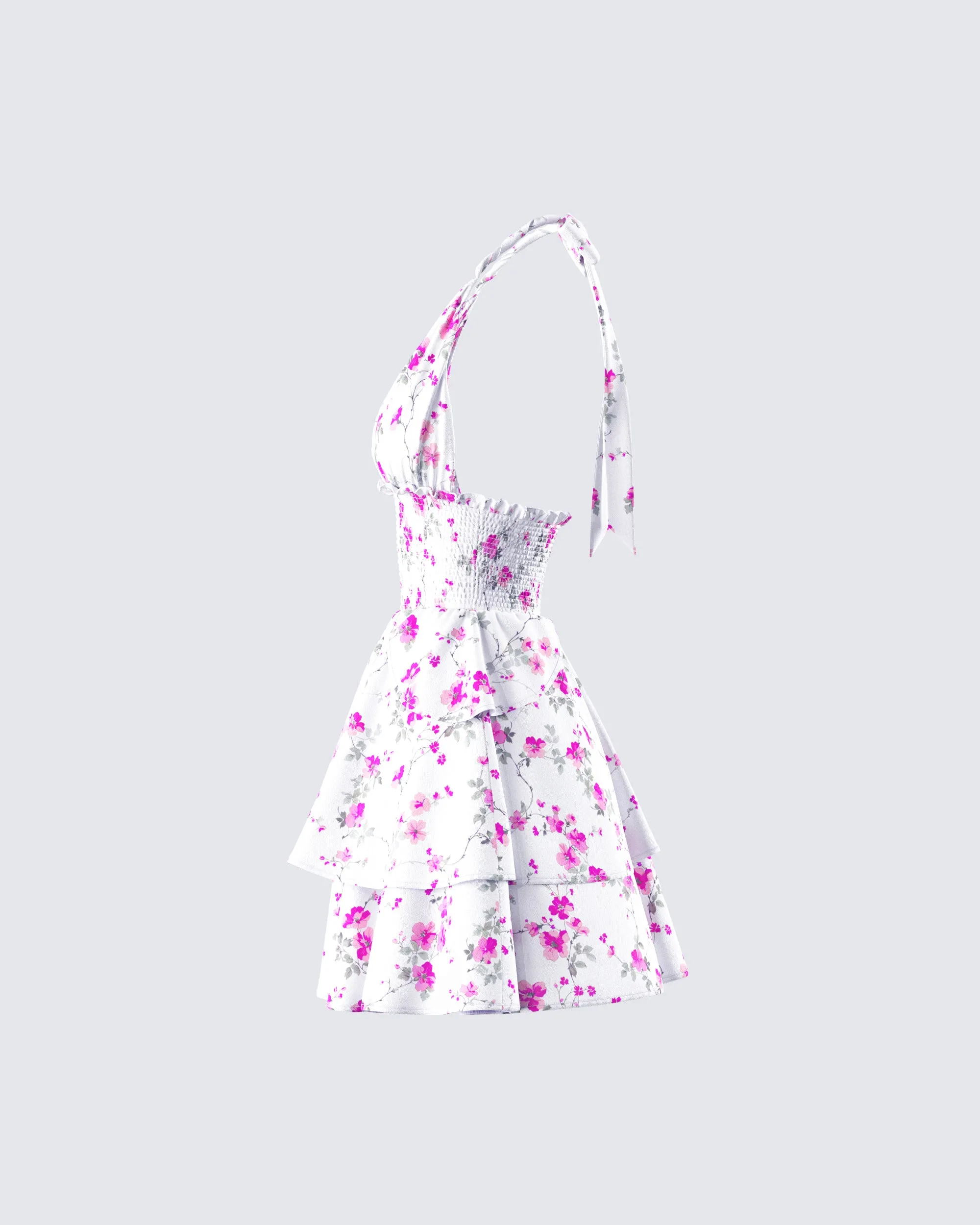 Mahin Floral Print Mini Dress sold by Finesse product image thumbnail 2