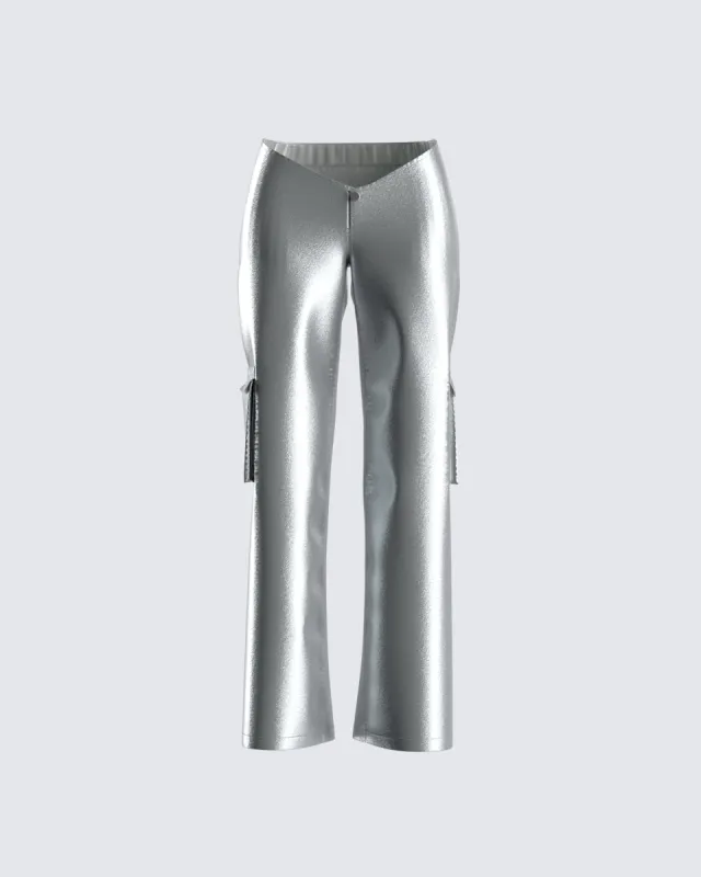 Rara Chrome Low V Pants sold by Finesse
