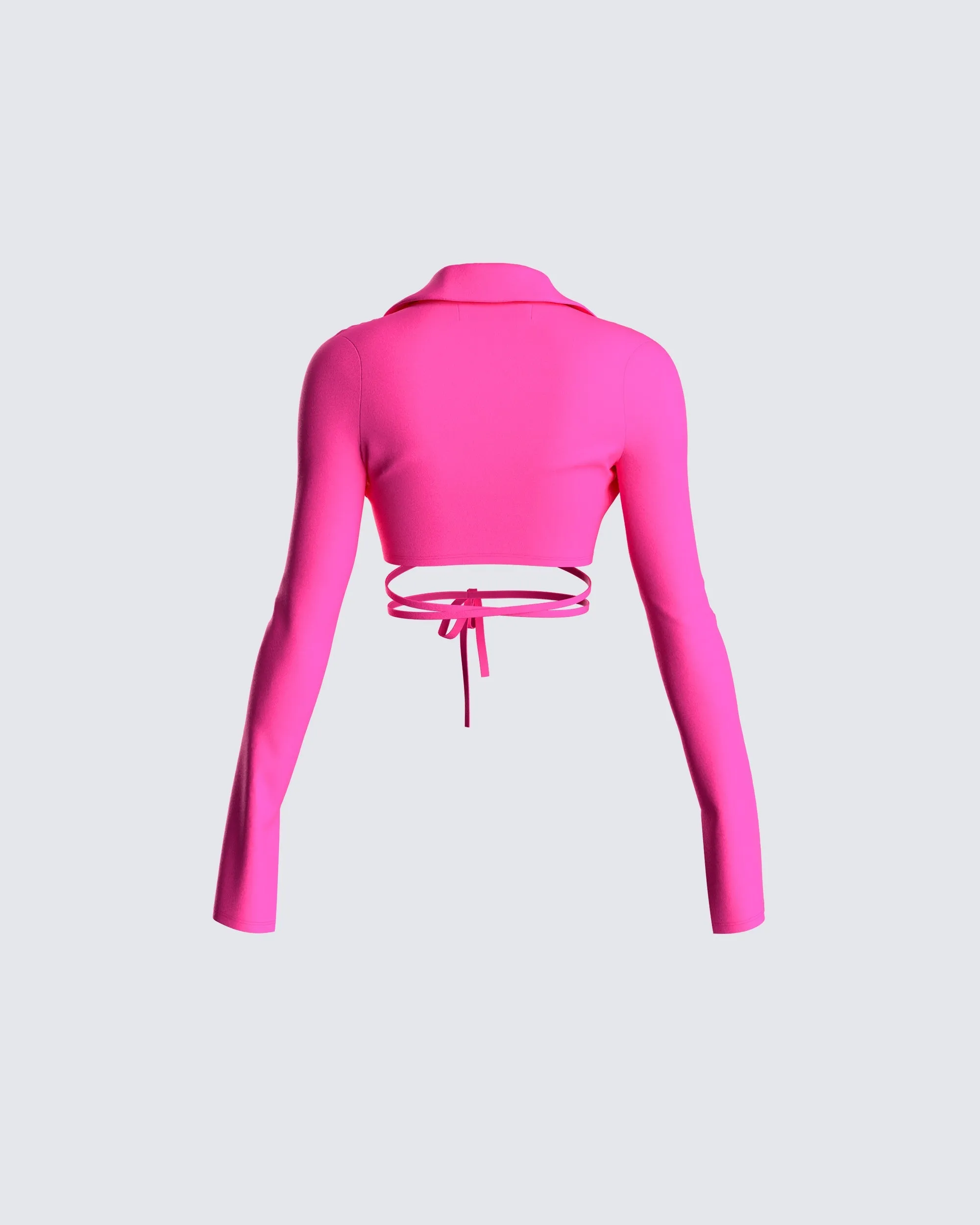 Irene Pink Wrap Top sold by Finesse product image thumbnail 3