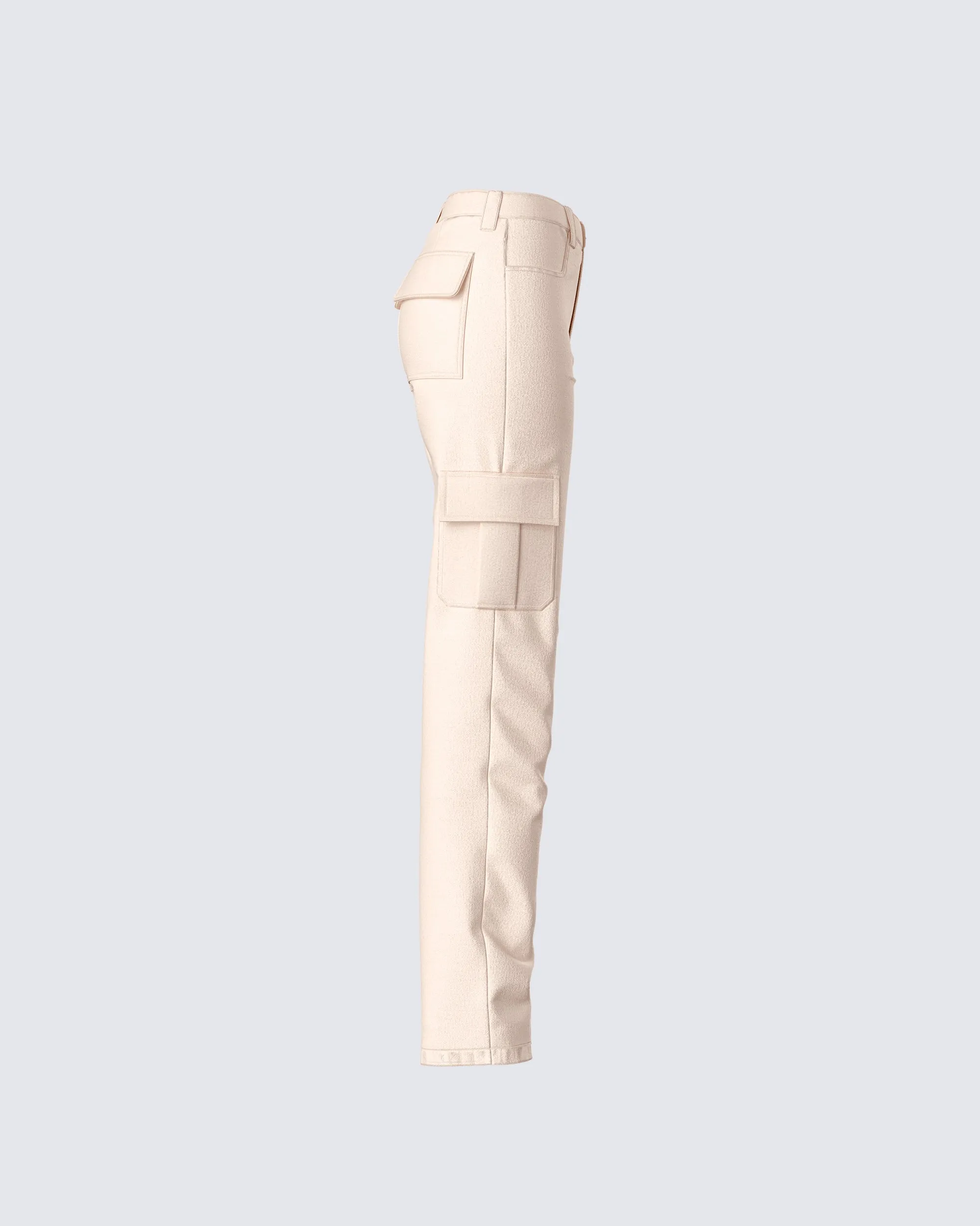Liliana Beige Twill Cargo Pant sold by Finesse product image thumbnail 2