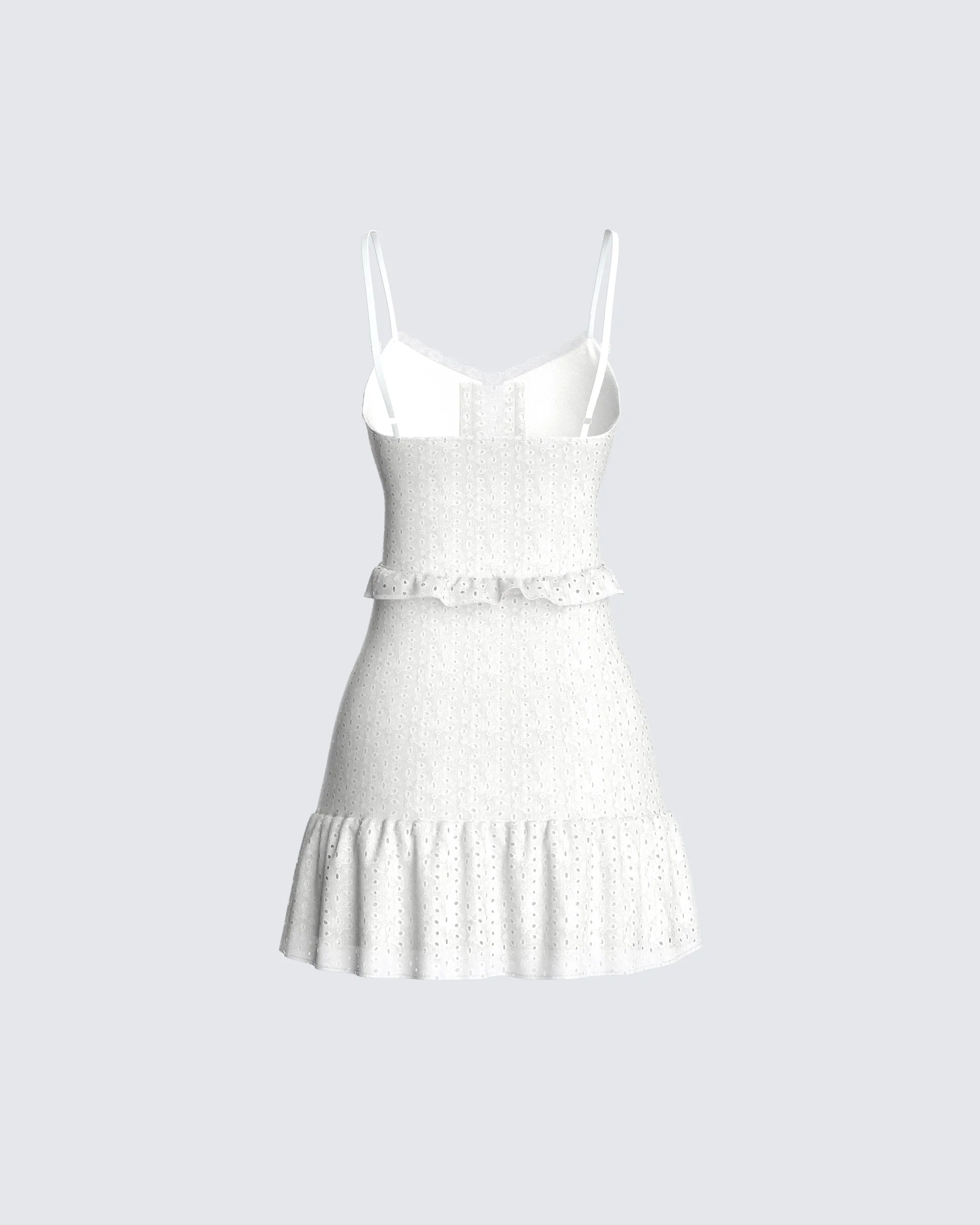 Delilah White Mini Dress sold by Finesse product image thumbnail 3