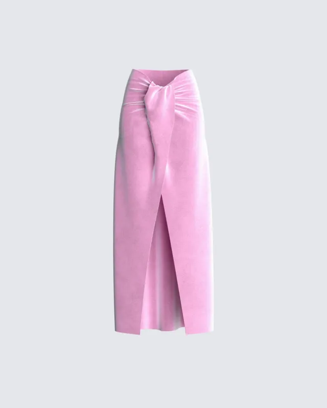 Ingrid Pink Maxi Skirt sold by Finesse