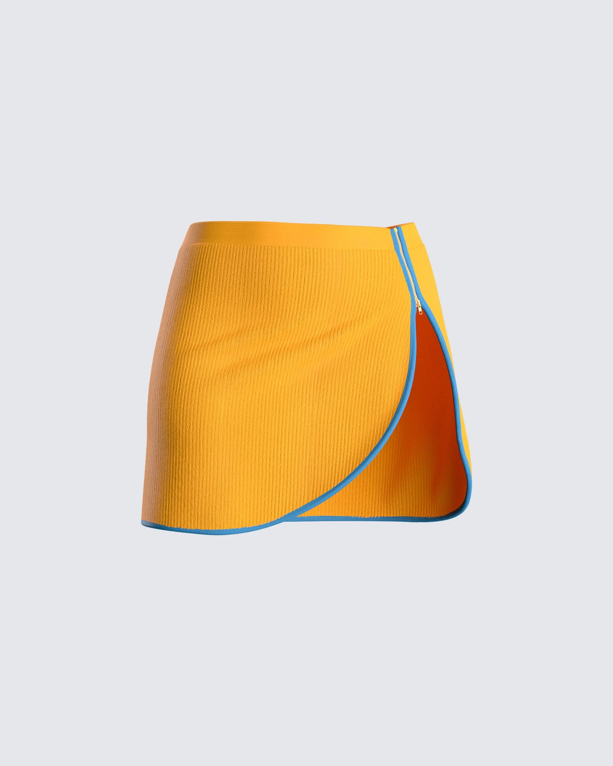 Riley Orange Mini Skirt sold by Finesse
