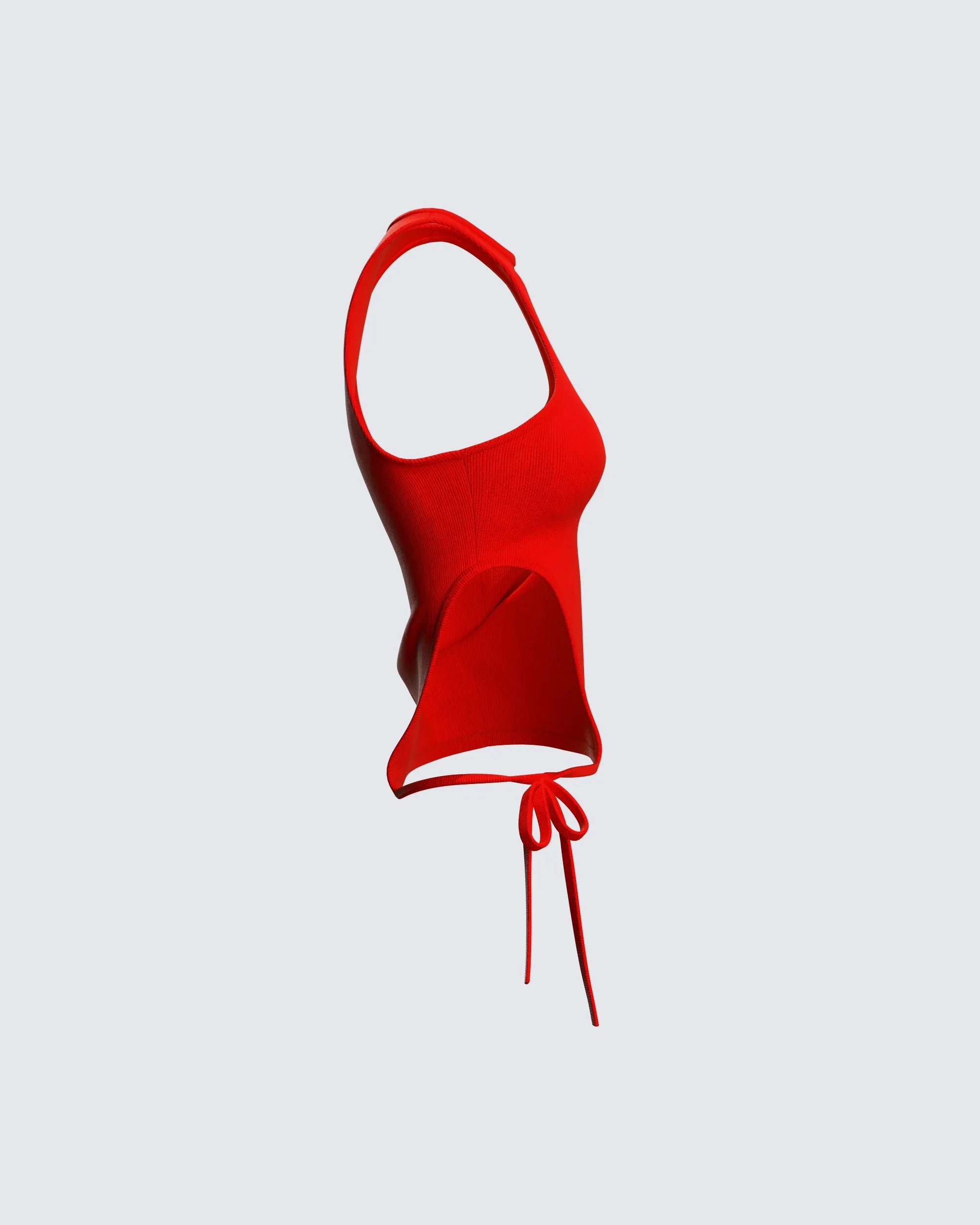 Allen Red Cut Away Tank sold by Finesse product image thumbnail 2