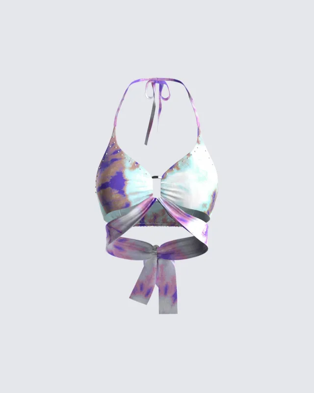 Kadence Tie Dye Print Top sold by Finesse
