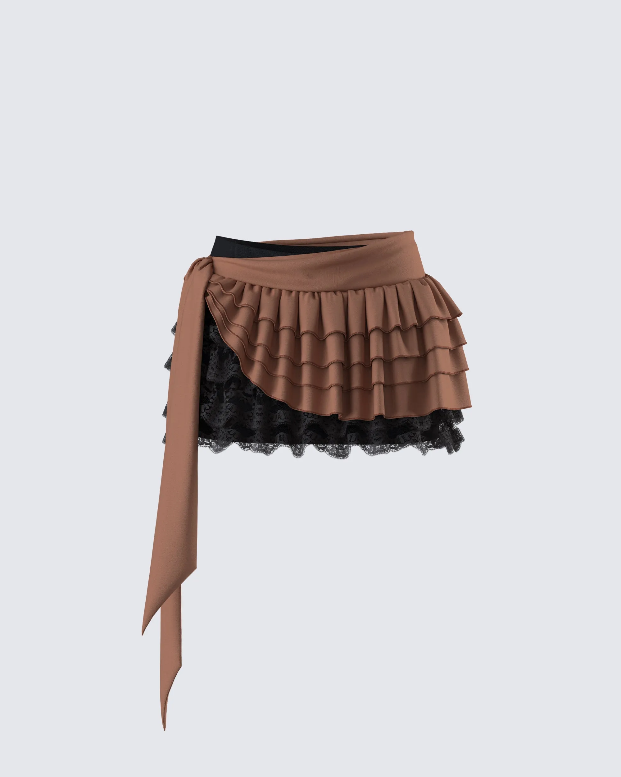 Dovie Multi Ruffle Layered Skirt sold by Finesse
