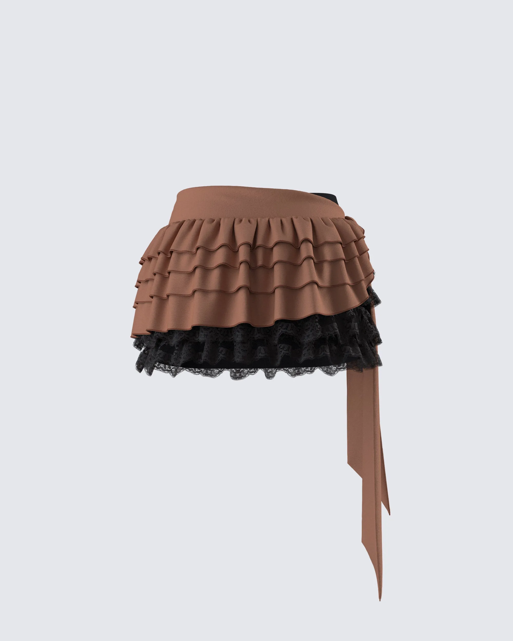 Dovie Multi Ruffle Layered Skirt sold by Finesse product image thumbnail 3