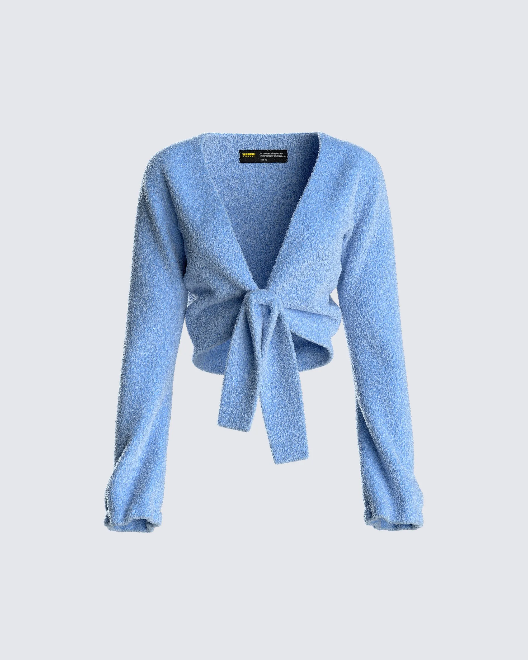 Julia Sweater Knit Tie Front Top sold by Finesse