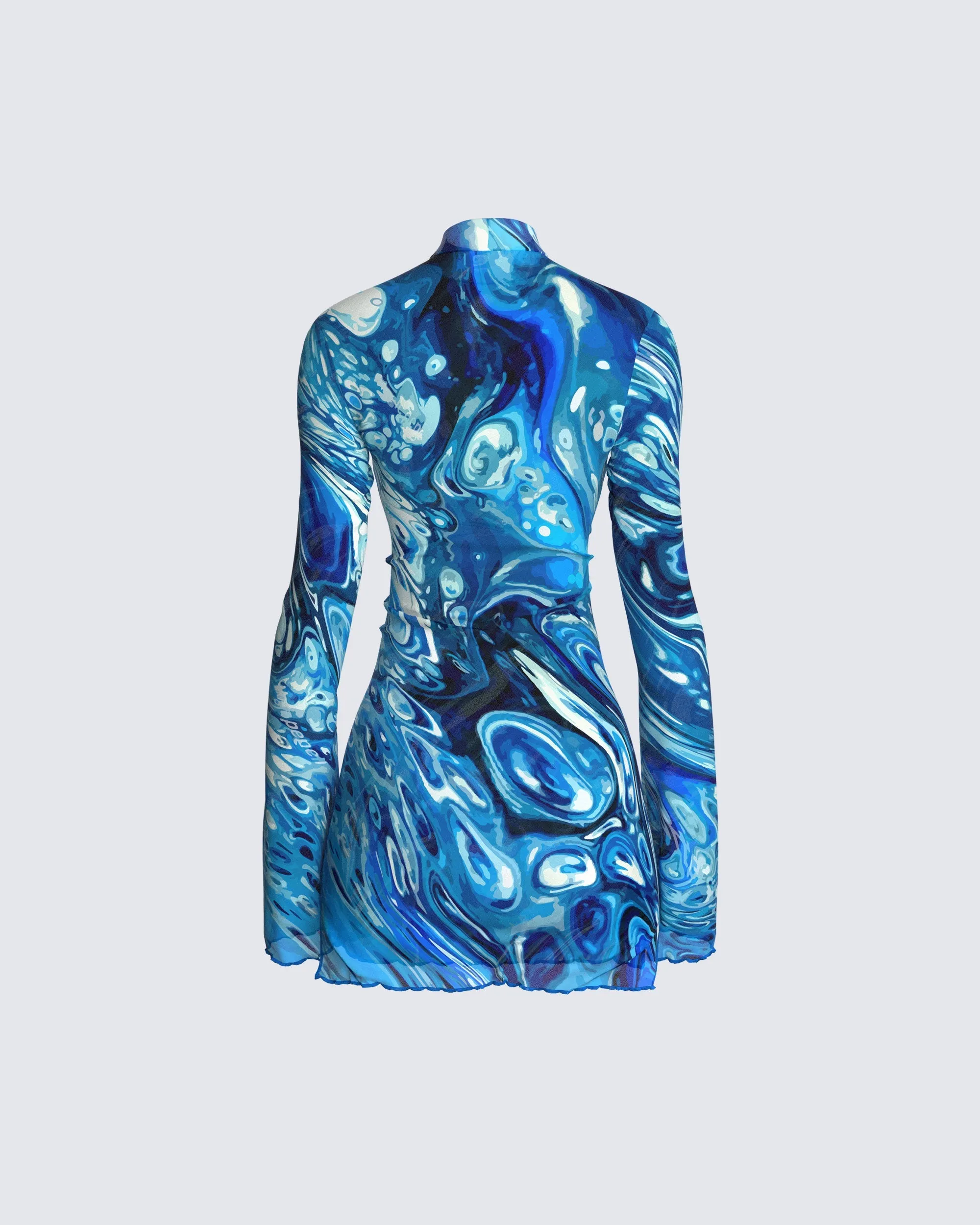 Dakota Abstract Print Mini Dress sold by Finesse product image thumbnail 3