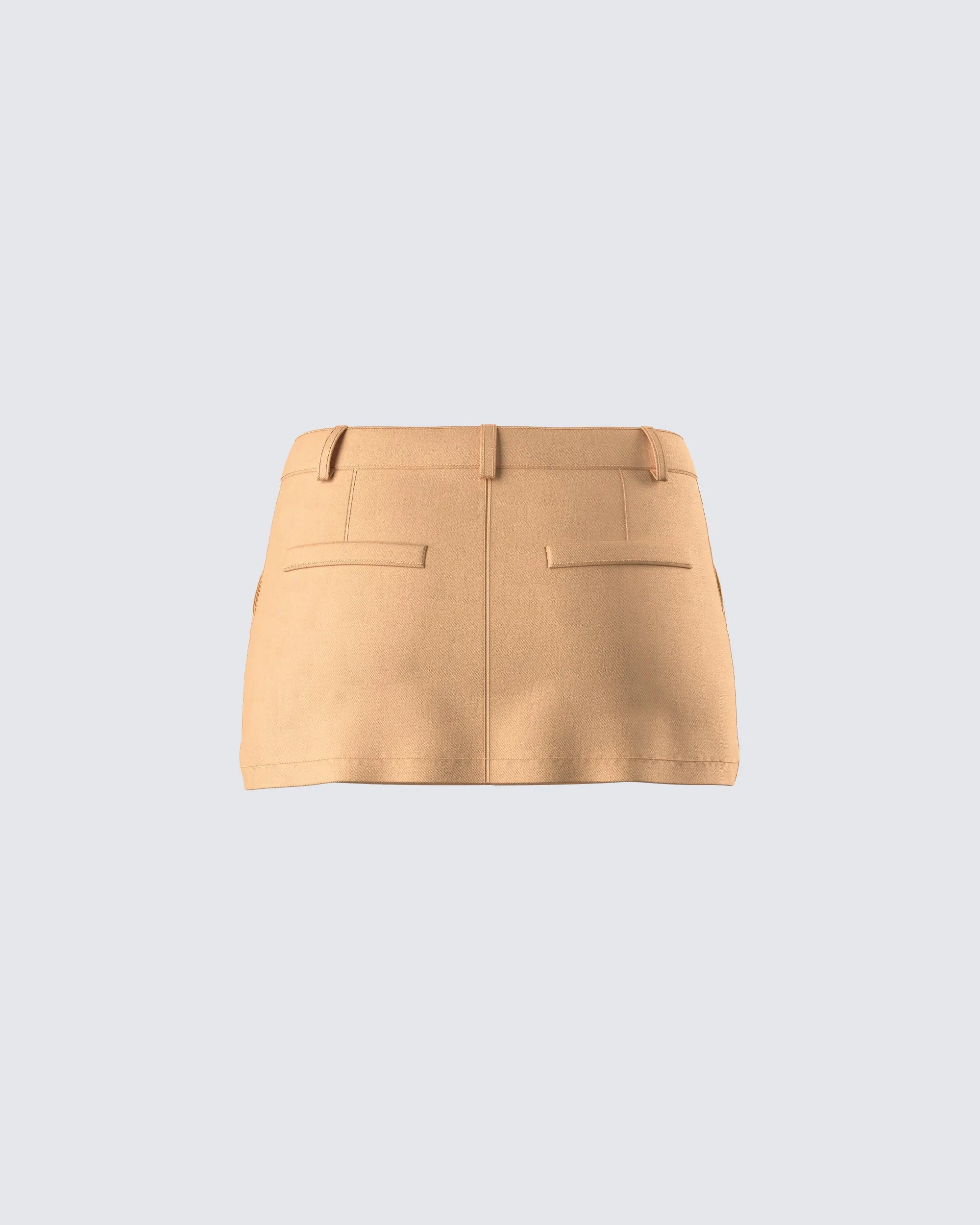 Harwell Tan Twill Mini Skirt sold by Finesse product image thumbnail 3