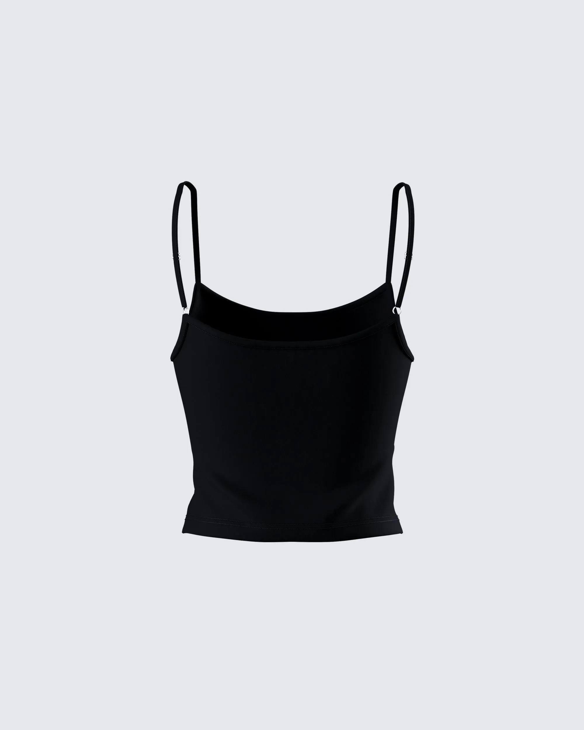 Bri Black Cami Tank Top sold by Finesse product image thumbnail 3