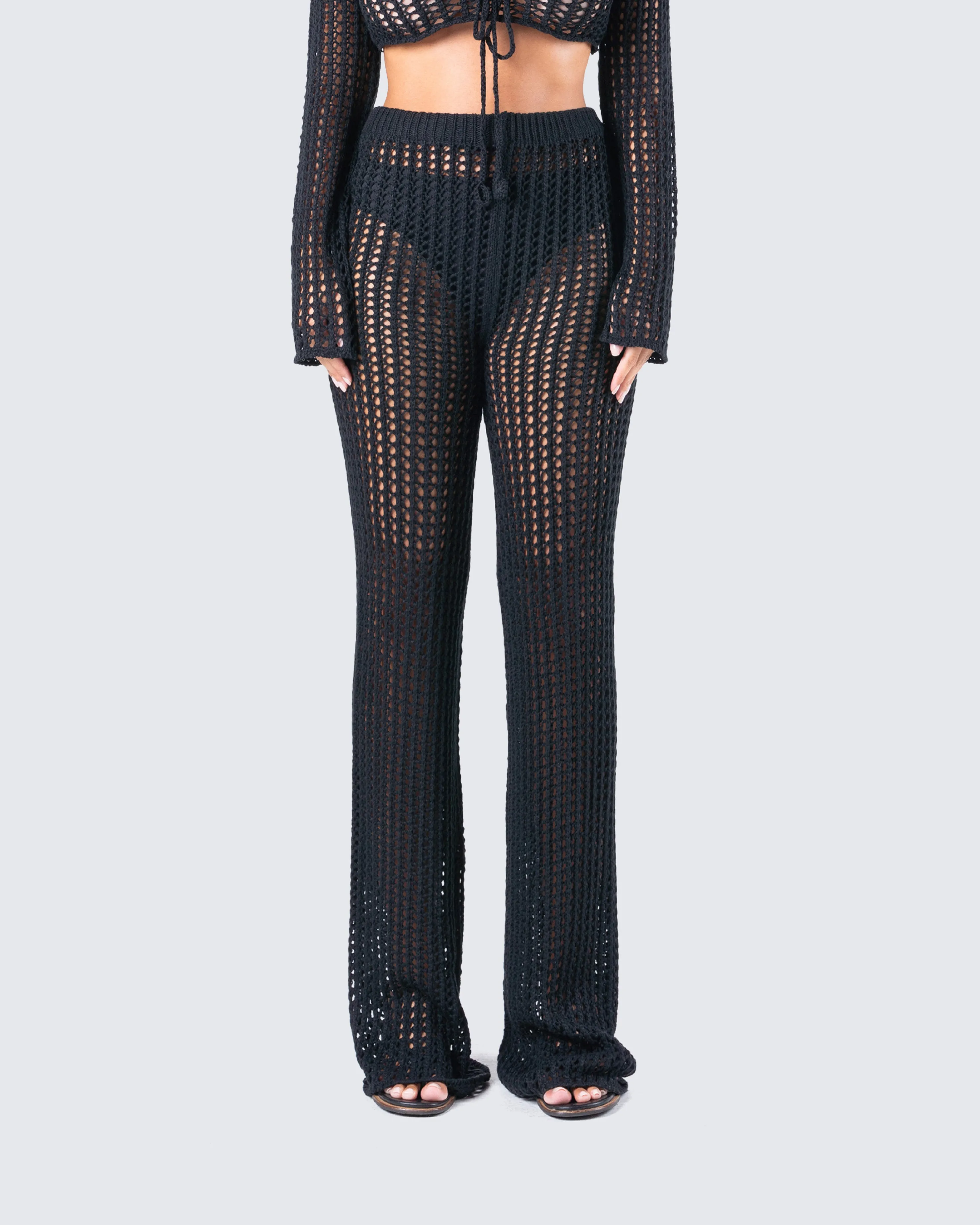 Melissa Black Crochet Pant sold by Finesse product image thumbnail 4