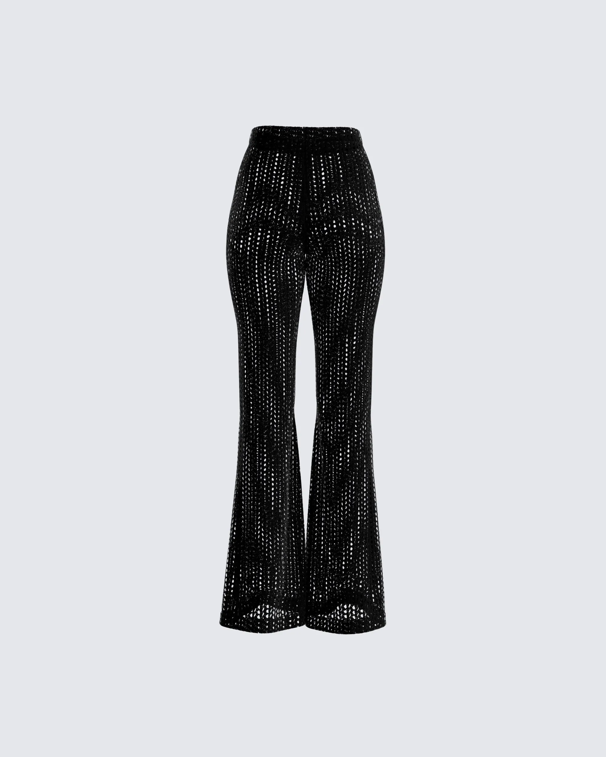 Melissa Black Crochet Pant sold by Finesse product image thumbnail 3
