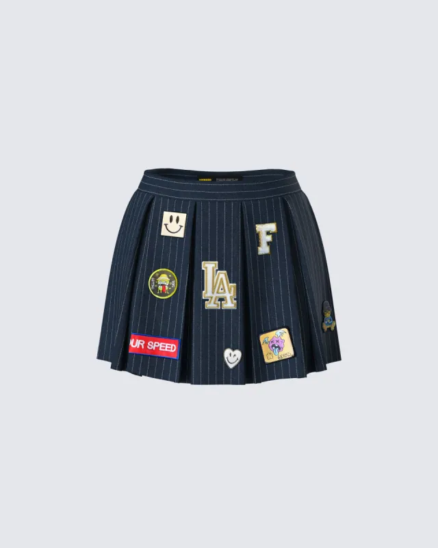 Teagan Patch Mini Skirt sold by Finesse