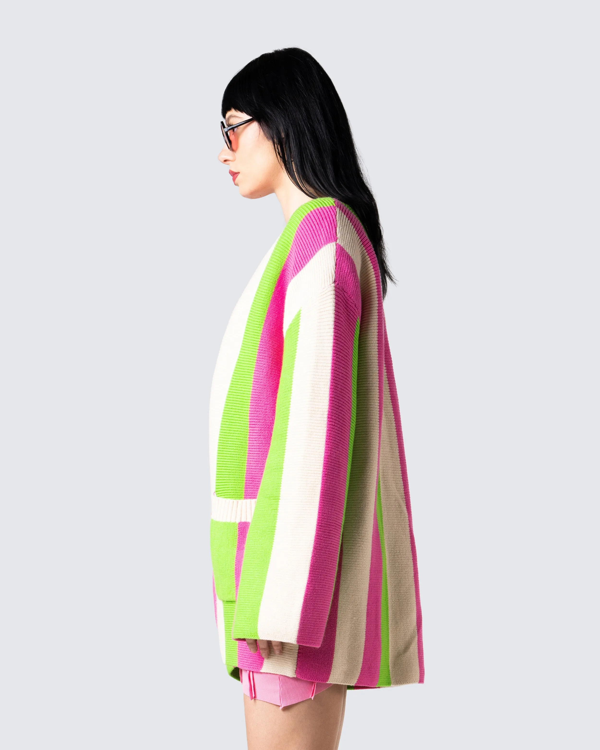 Abbie Multi Striped Cardigan sold by Finesse product image thumbnail 5