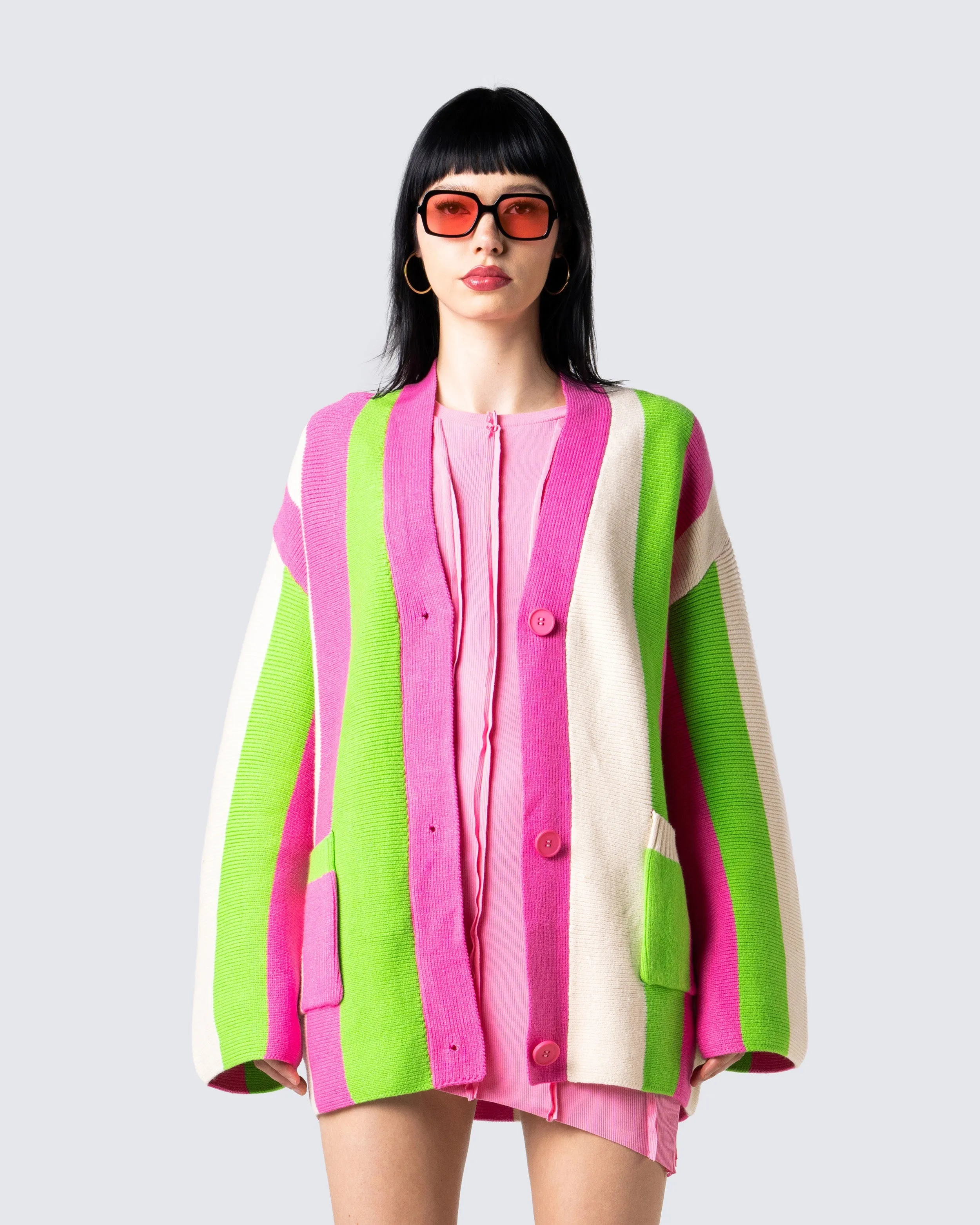Abbie Multi Striped Cardigan sold by Finesse product image thumbnail 4