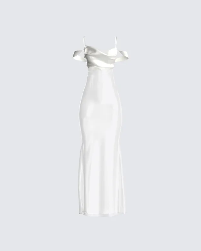 Sloane Ivory Maxi Dress sold by Finesse