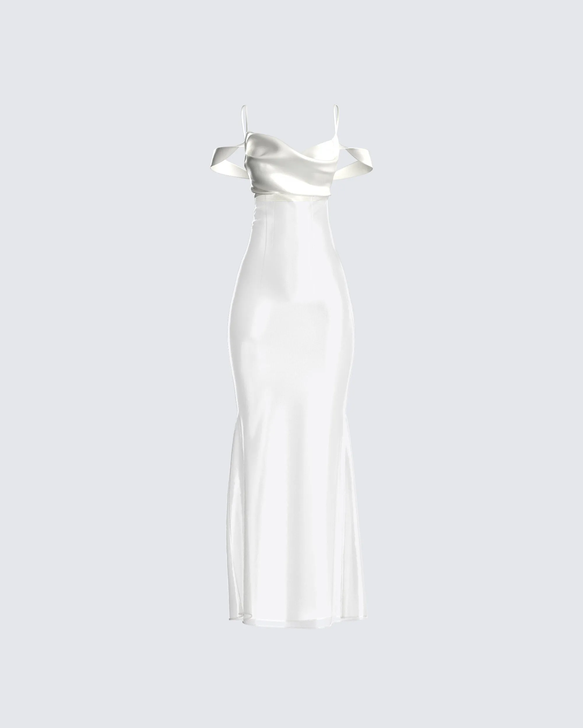 Sloane Ivory Maxi Dress sold by Finesse