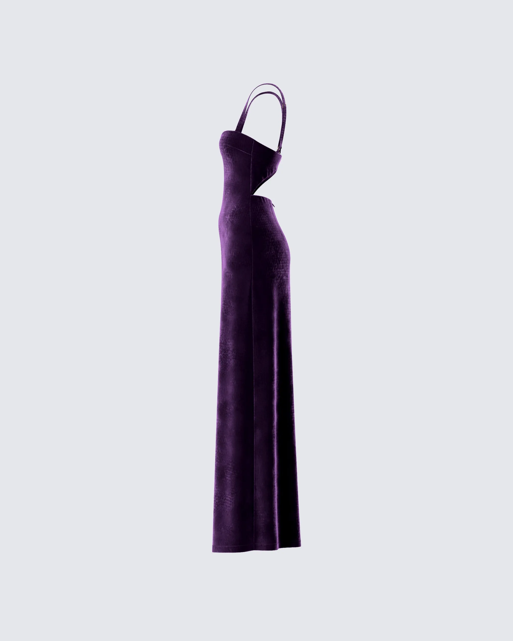 Stephanie Purple Velvet Maxi Dress sold by Finesse product image thumbnail 2