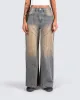 Aleksandra Wide Leg Blue Jeans sold by Finesse