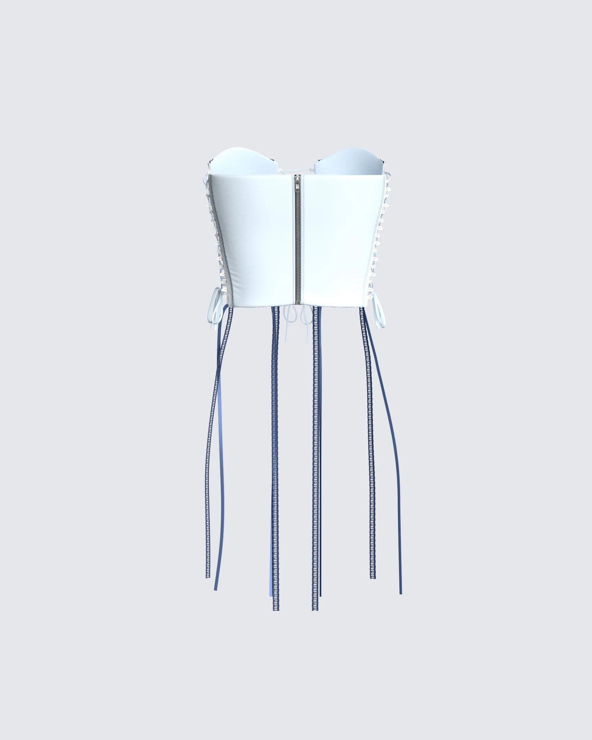 Rory Blue Corset Top sold by Finesse product image thumbnail 3