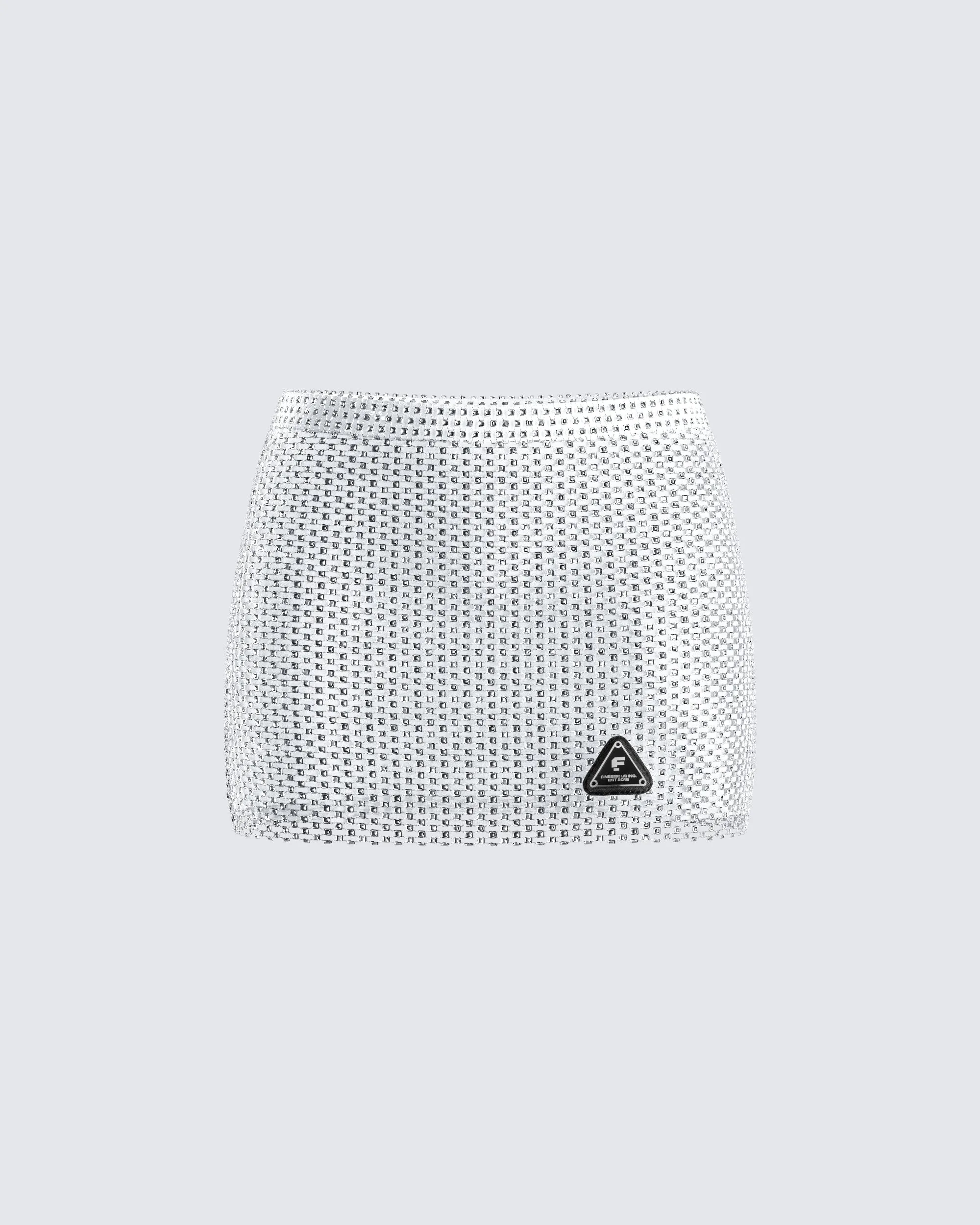 Emery Silver Net Mini Skirt sold by Finesse