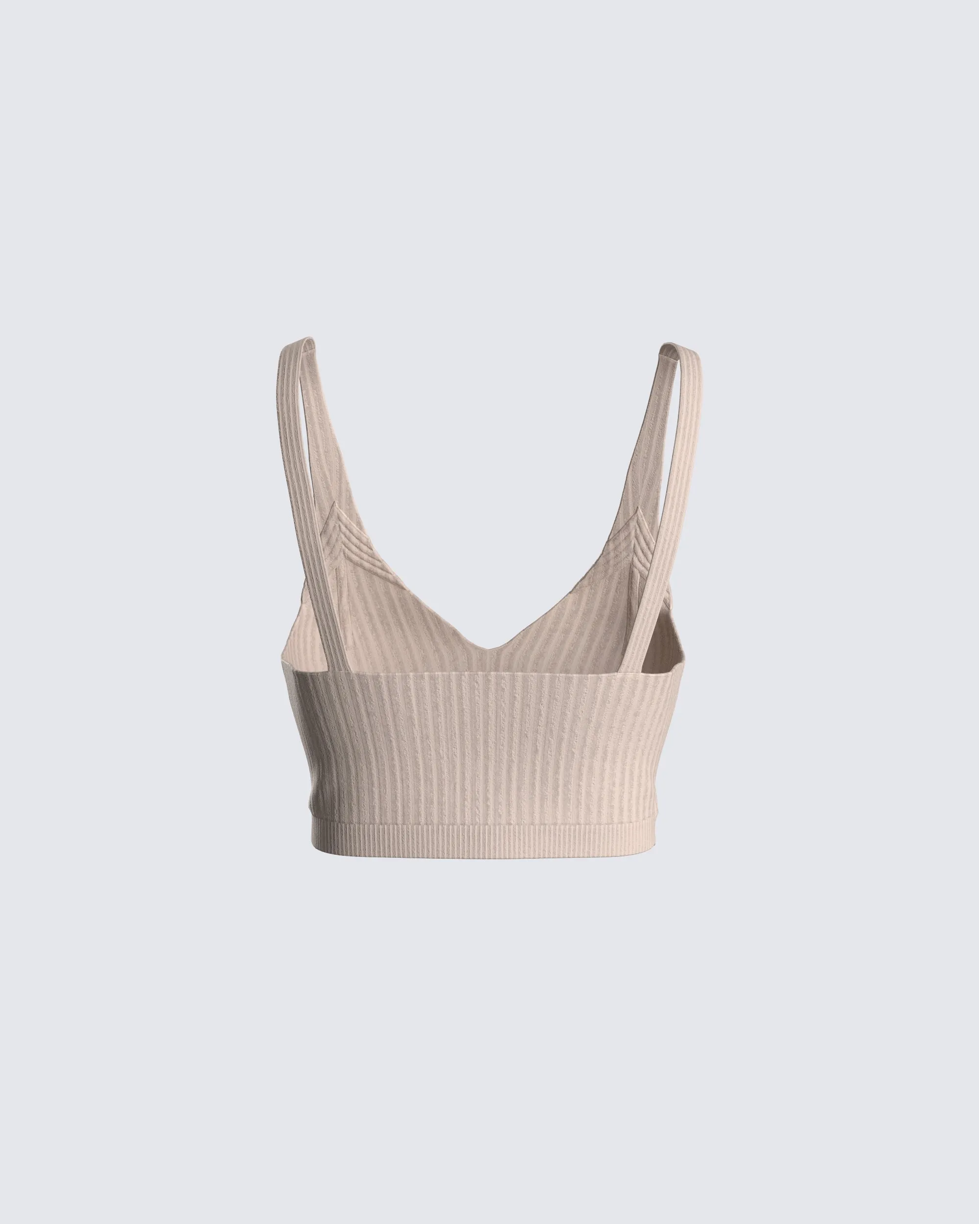 Elsie Taupe Ribbed Bralette sold by Finesse product image thumbnail 2