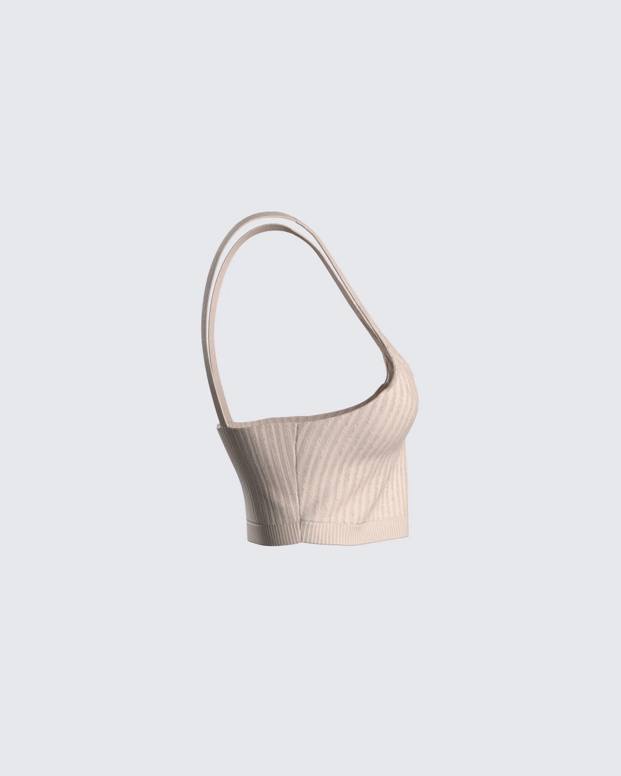 Elsie Taupe Ribbed Bralette sold by Finesse product image thumbnail 3